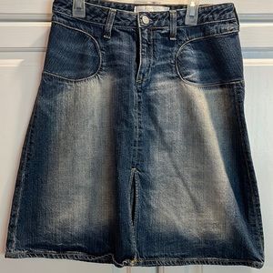 papercloth&denim Distressed Jean skirt